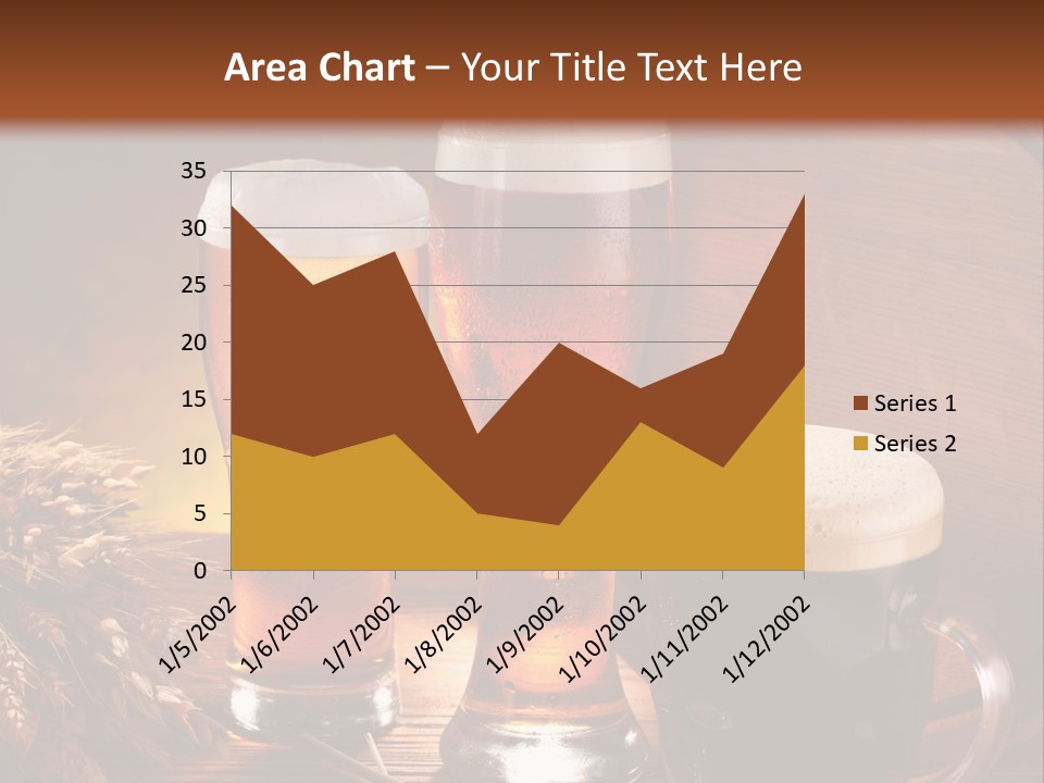 Yellow Golden Jug PowerPoint Template