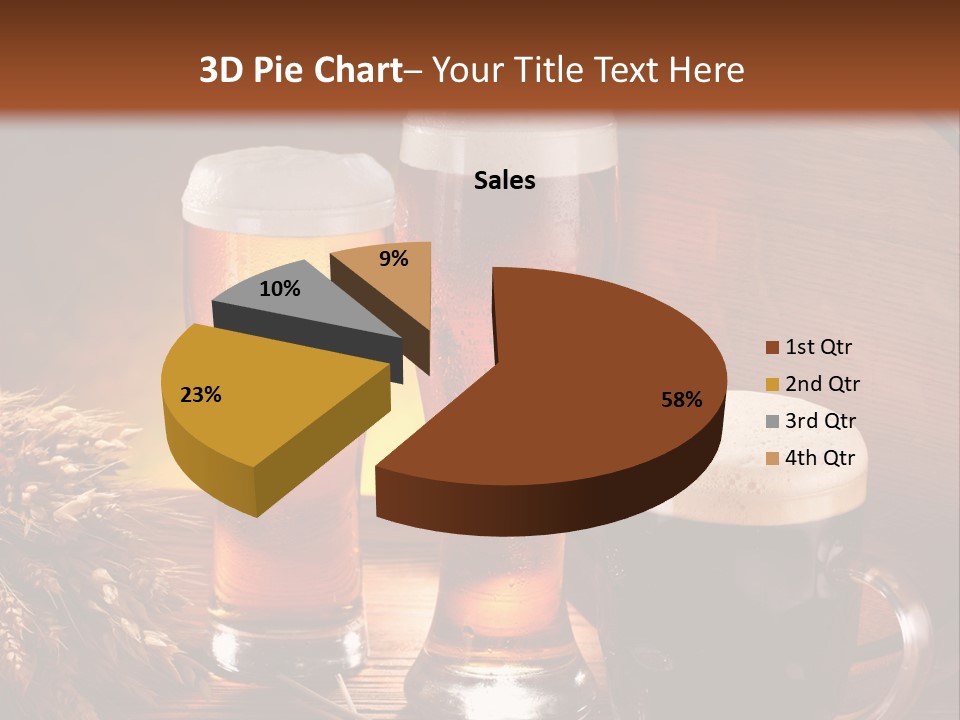 Yellow Golden Jug PowerPoint Template