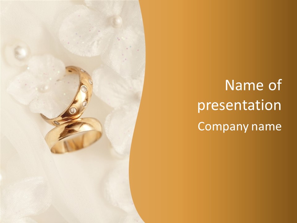 Two White Closeup PowerPoint Template