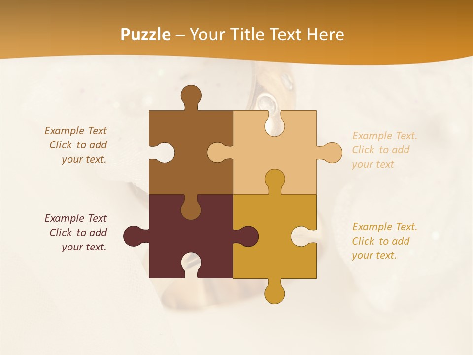 Two White Closeup PowerPoint Template