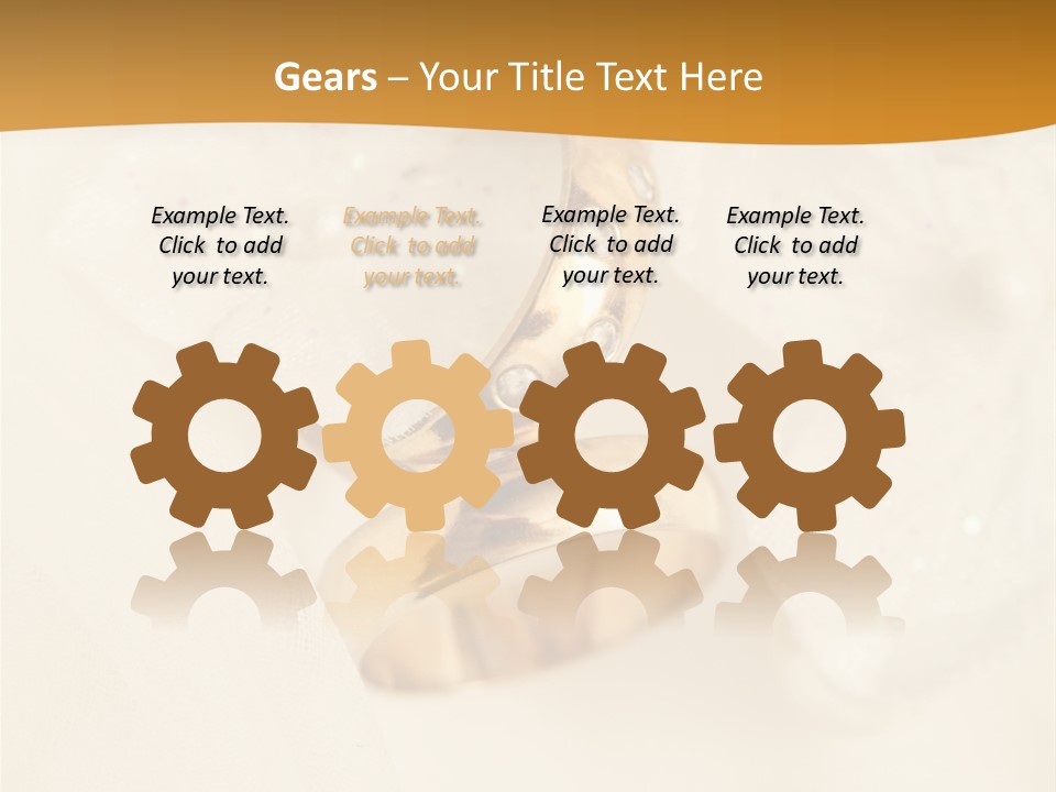Two White Closeup PowerPoint Template