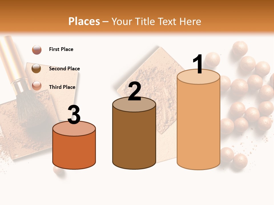 Cosmetic Brush Balls PowerPoint Template