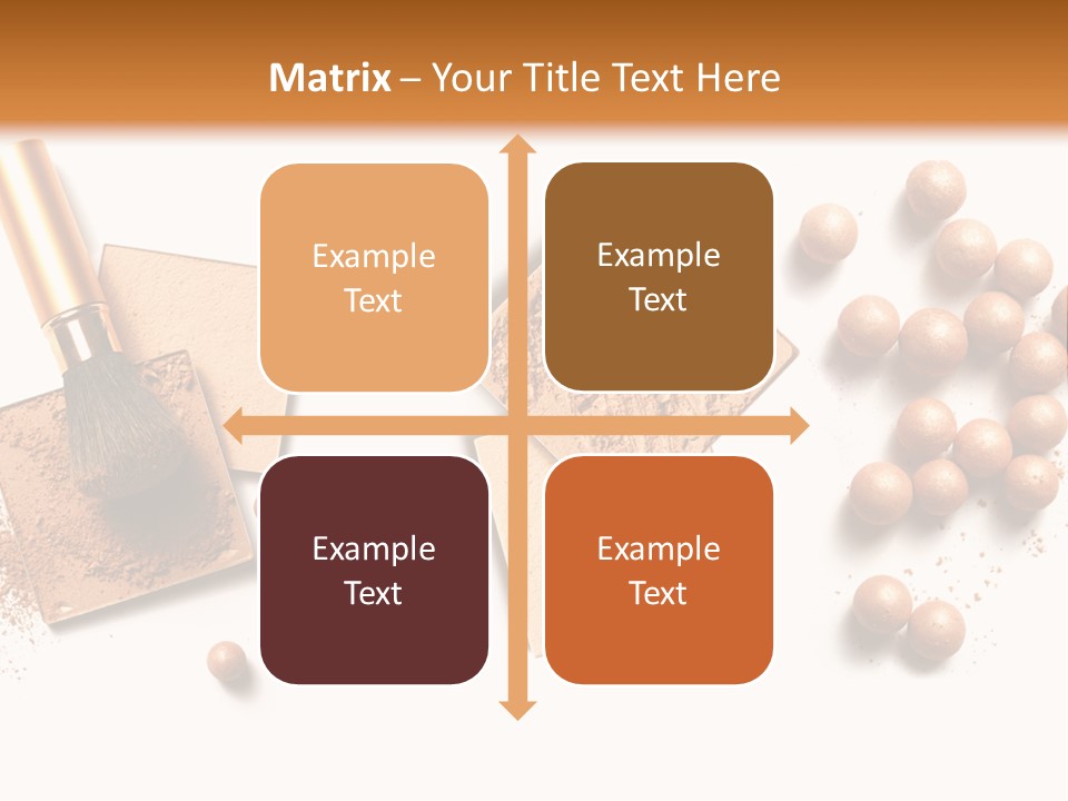 Cosmetic Brush Balls PowerPoint Template