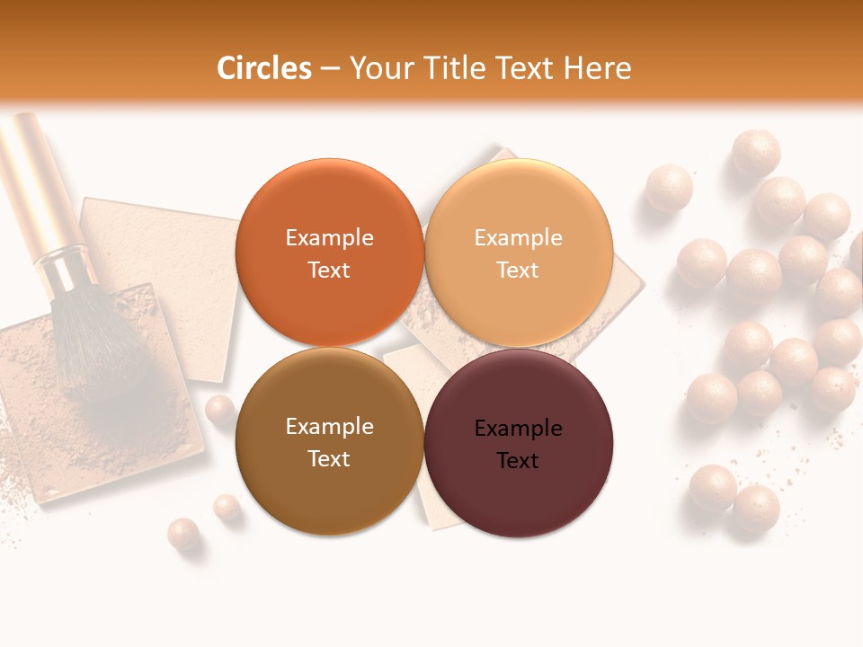 Cosmetic Brush Balls PowerPoint Template