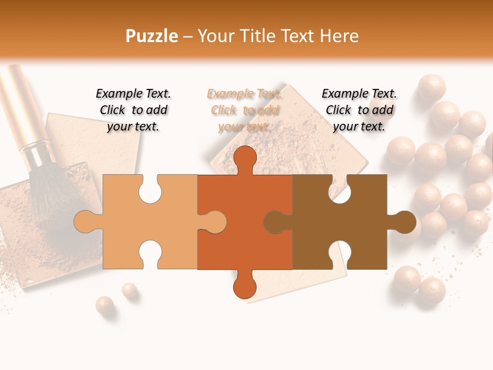 Cosmetic Brush Balls PowerPoint Template