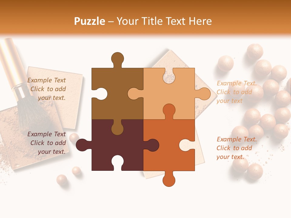 Cosmetic Brush Balls PowerPoint Template