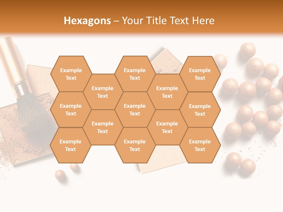 Cosmetic Brush Balls PowerPoint Template