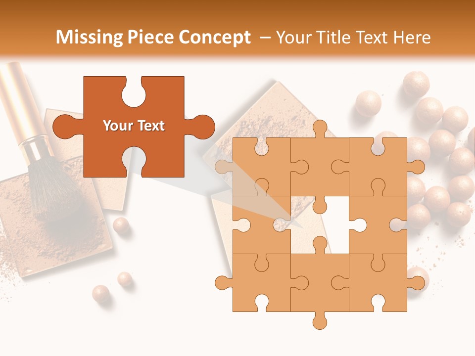 Cosmetic Brush Balls PowerPoint Template