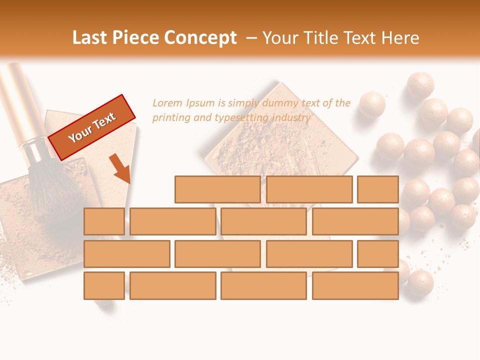 Cosmetic Brush Balls PowerPoint Template