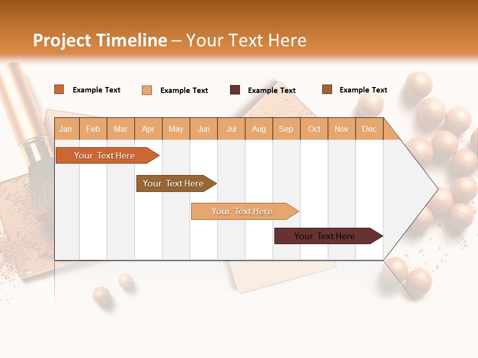 Cosmetic Brush Balls PowerPoint Template