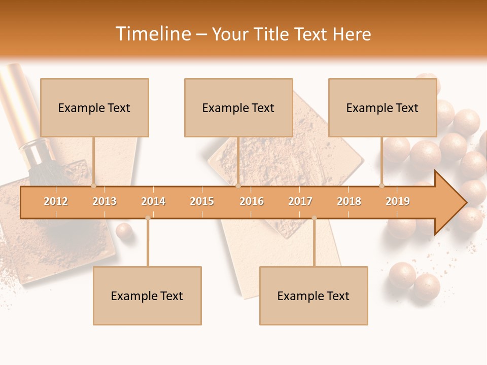 Cosmetic Brush Balls PowerPoint Template