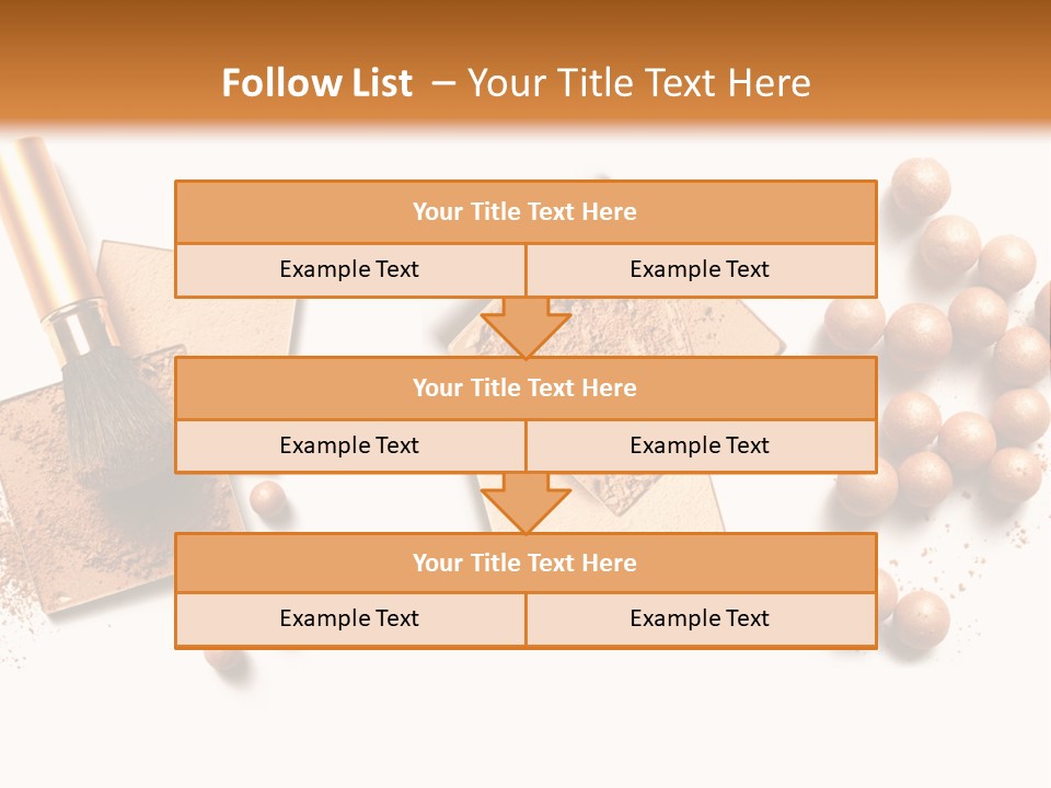 Cosmetic Brush Balls PowerPoint Template