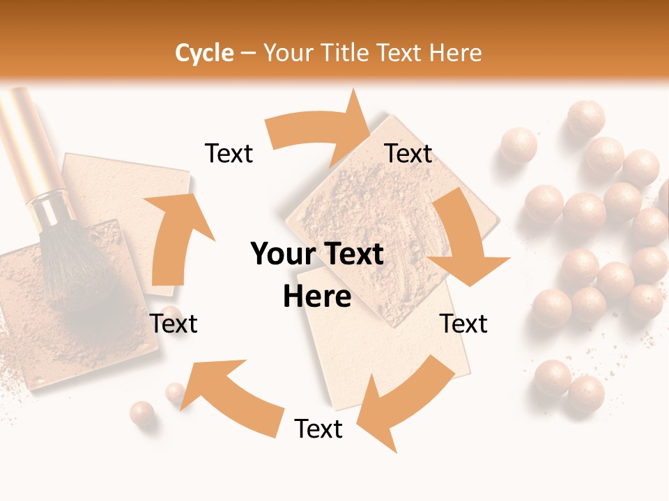 Cosmetic Brush Balls PowerPoint Template