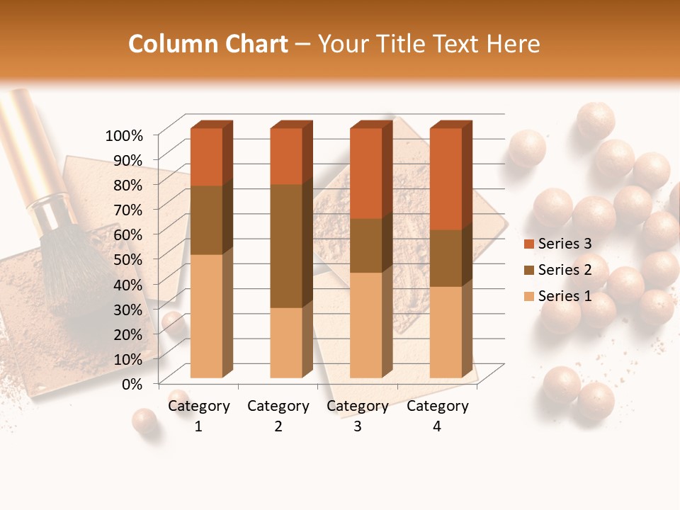 Cosmetic Brush Balls PowerPoint Template