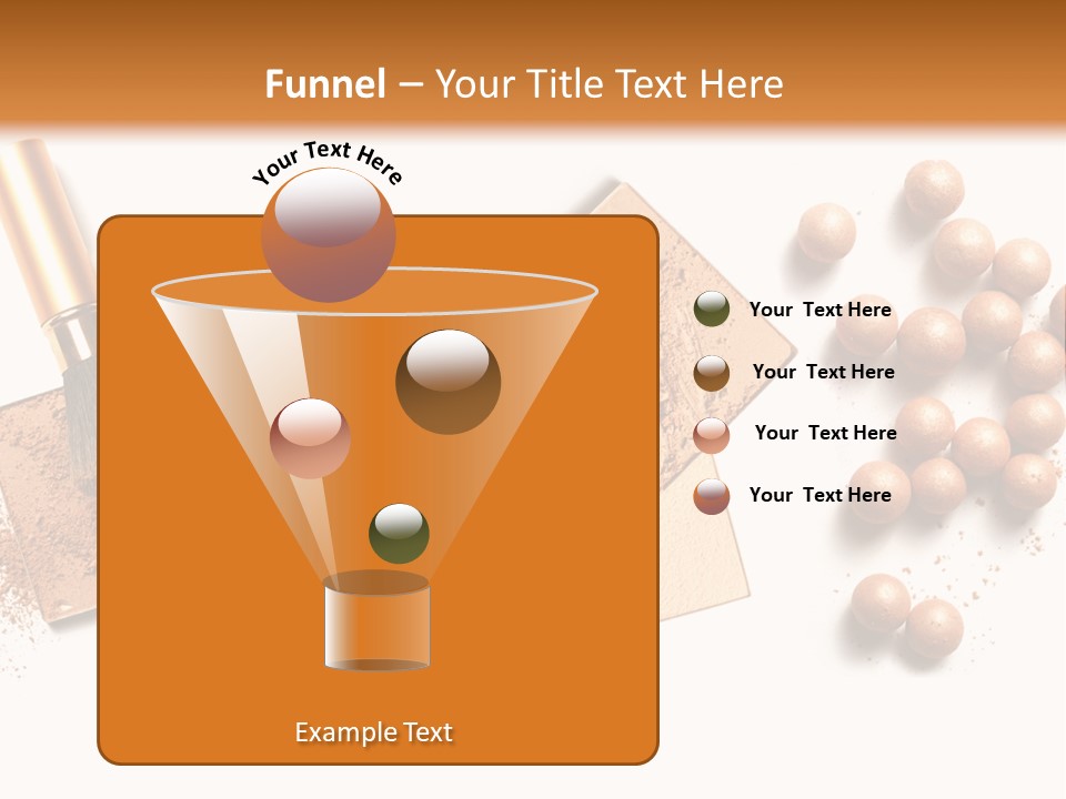 Cosmetic Brush Balls PowerPoint Template