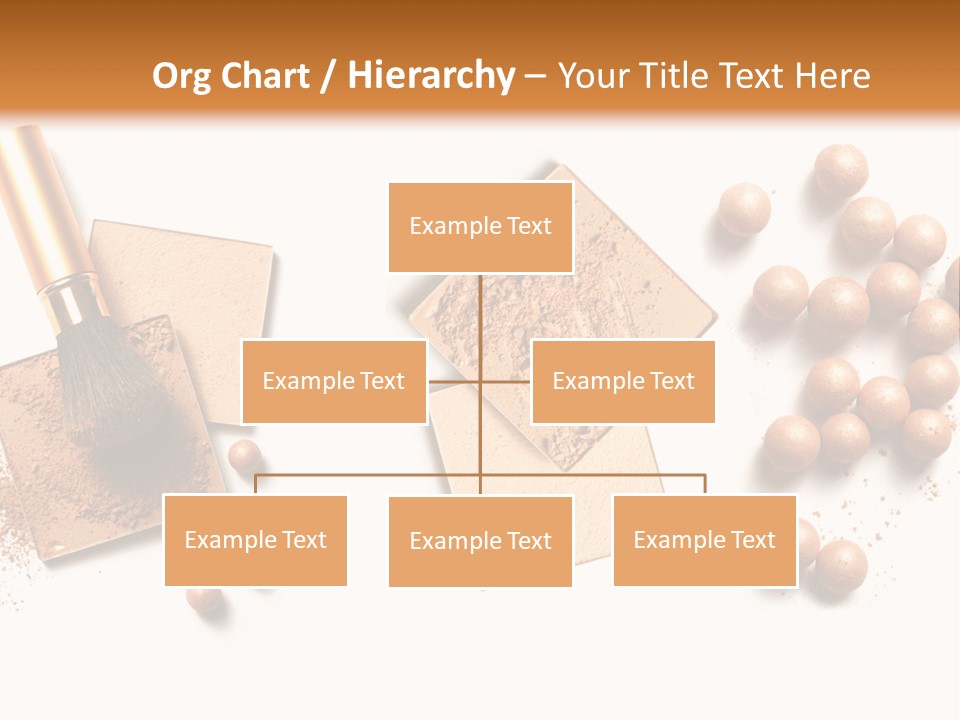 Cosmetic Brush Balls PowerPoint Template