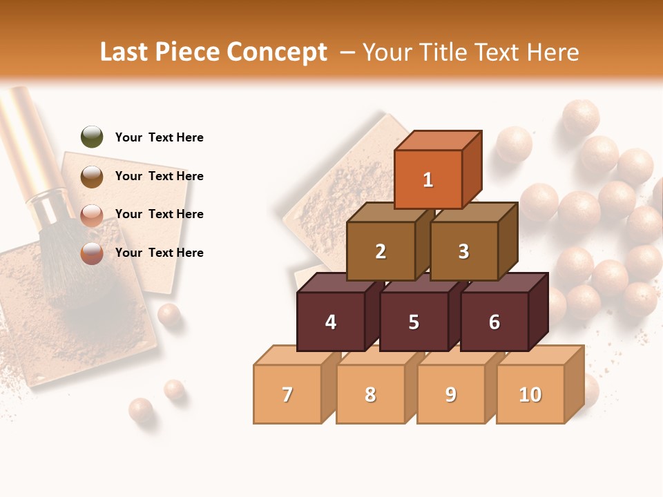 Cosmetic Brush Balls PowerPoint Template