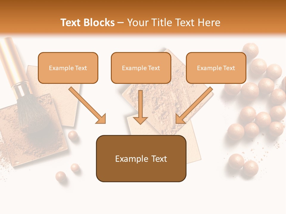 Cosmetic Brush Balls PowerPoint Template