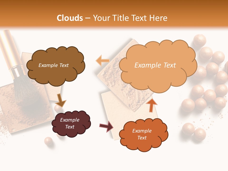 Cosmetic Brush Balls PowerPoint Template