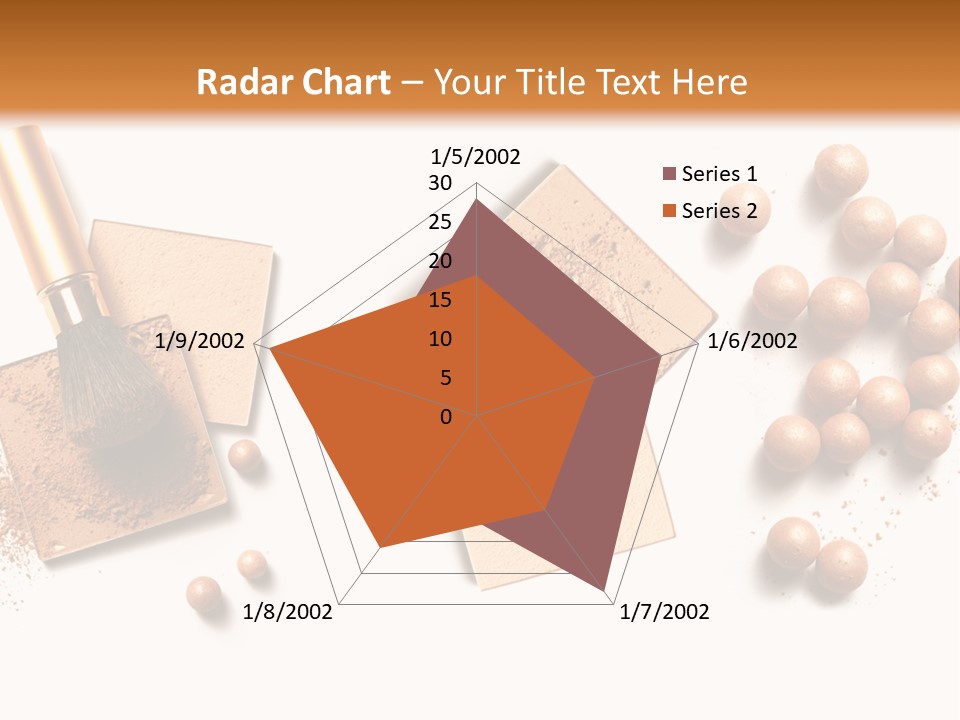 Cosmetic Brush Balls PowerPoint Template