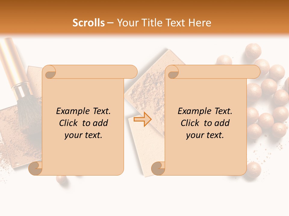 Cosmetic Brush Balls PowerPoint Template