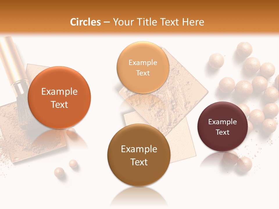 Cosmetic Brush Balls PowerPoint Template