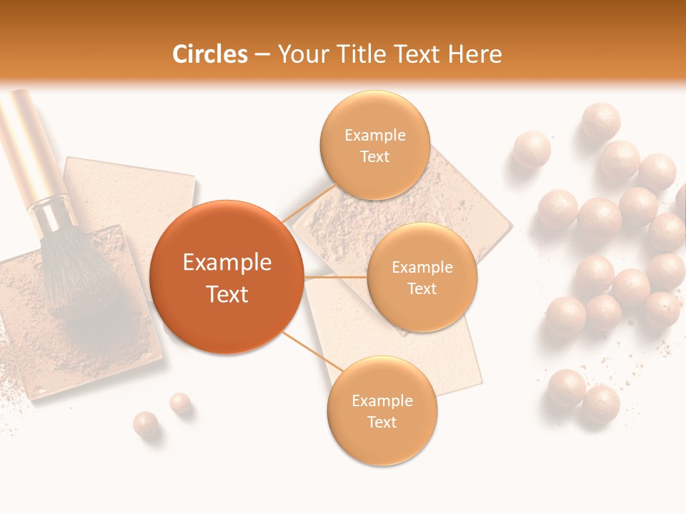 Cosmetic Brush Balls PowerPoint Template
