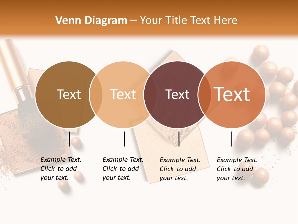 Cosmetic Brush Balls PowerPoint Template