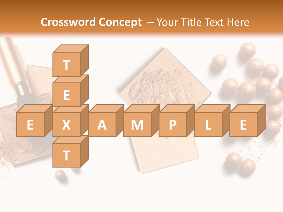 Cosmetic Brush Balls PowerPoint Template