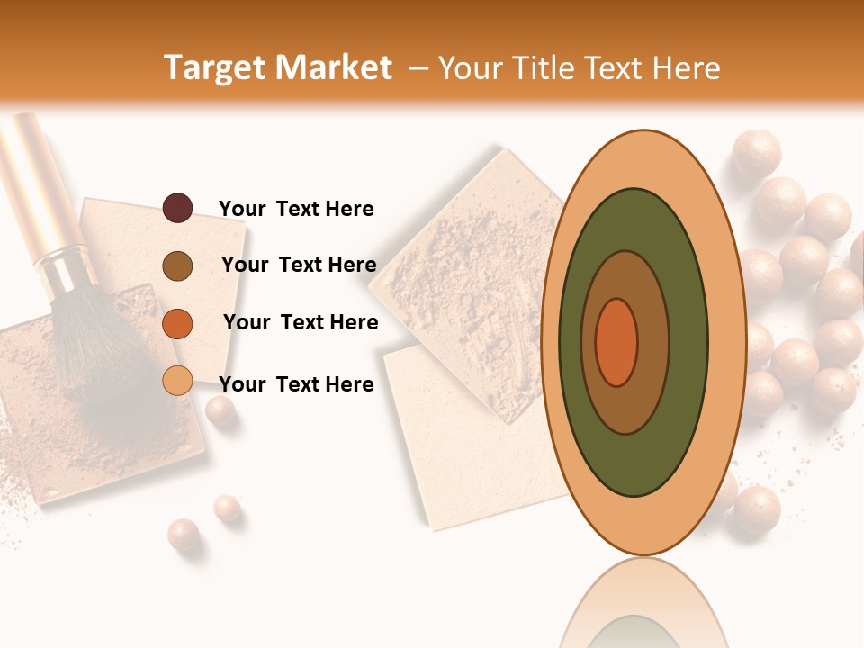 Cosmetic Brush Balls PowerPoint Template