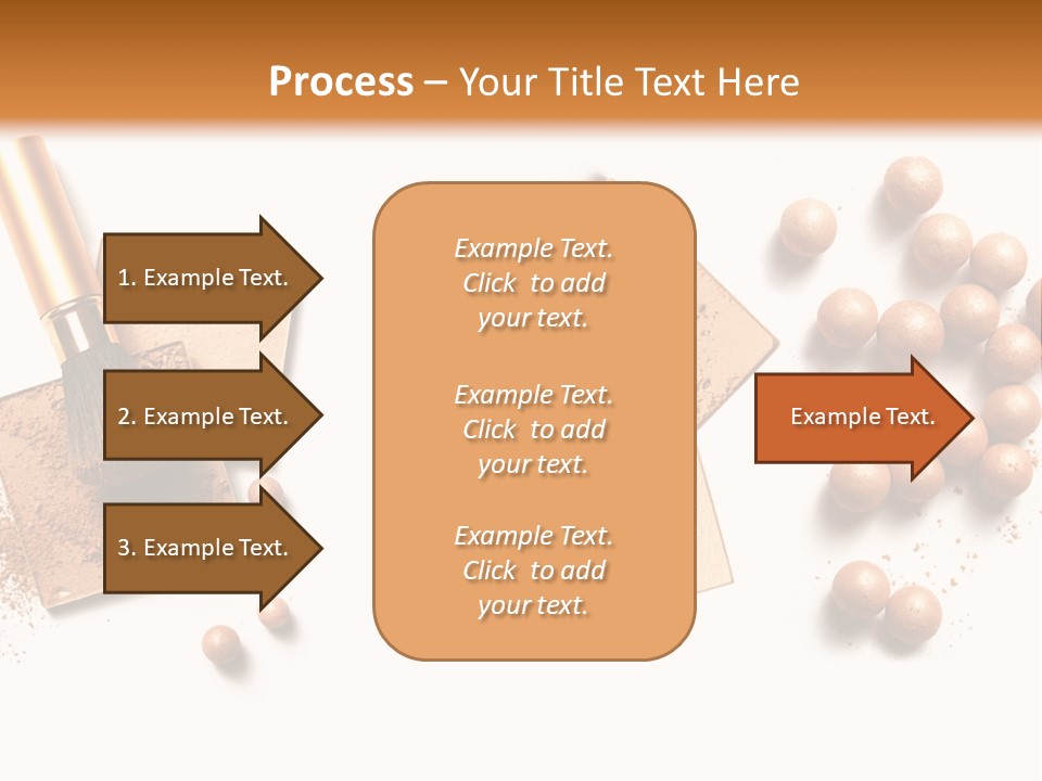Cosmetic Brush Balls PowerPoint Template