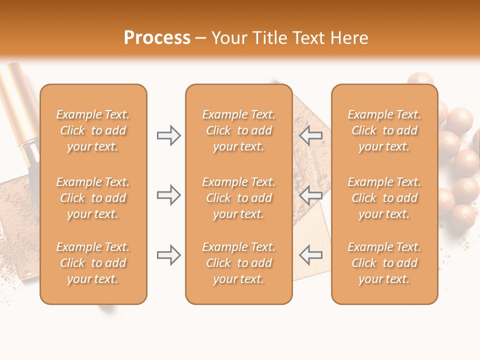Cosmetic Brush Balls PowerPoint Template
