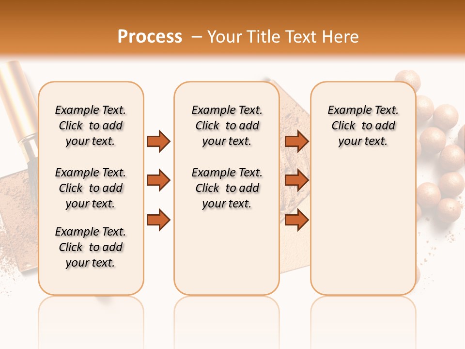 Cosmetic Brush Balls PowerPoint Template