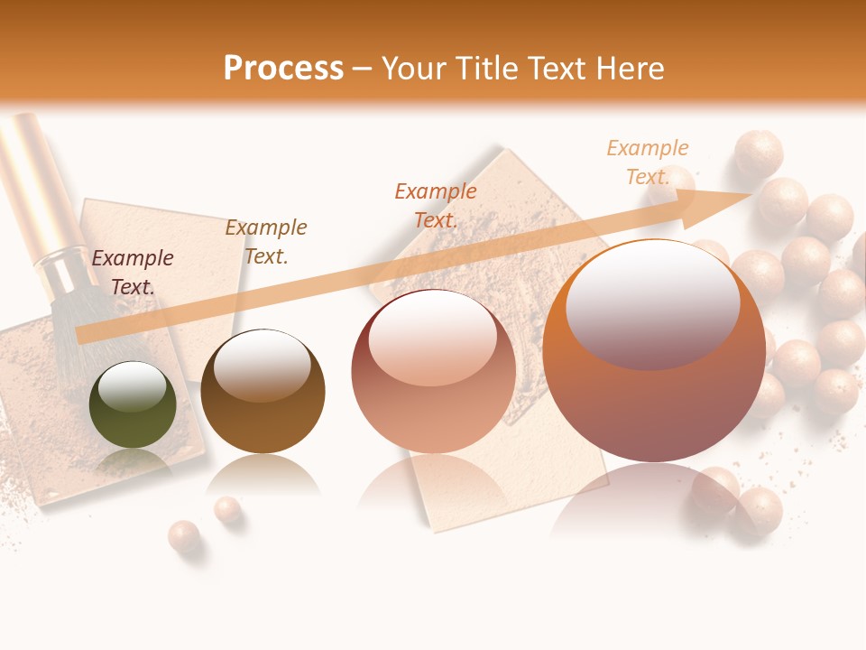 Cosmetic Brush Balls PowerPoint Template