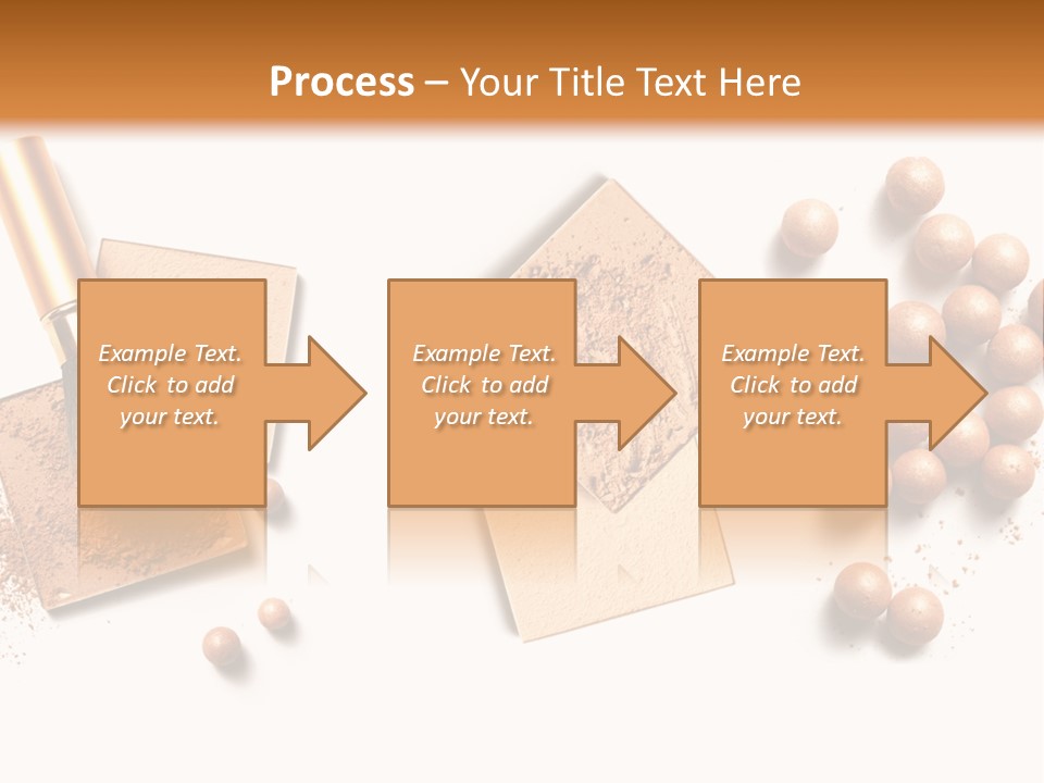 Cosmetic Brush Balls PowerPoint Template