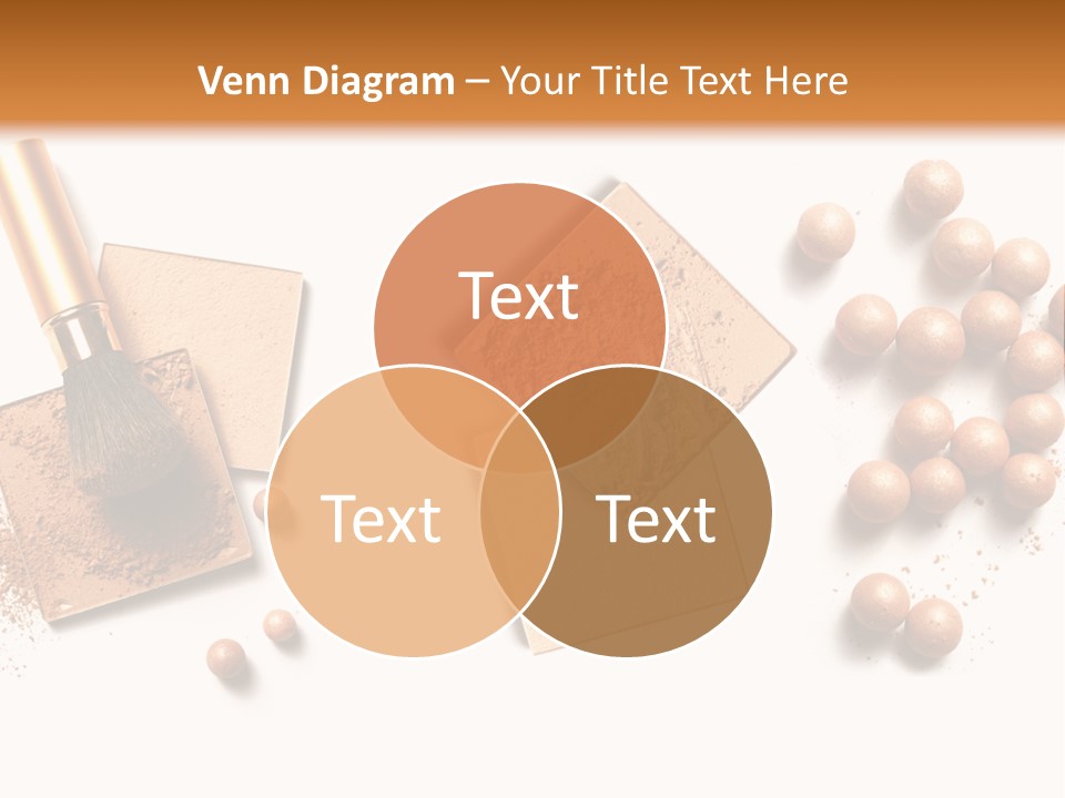 Cosmetic Brush Balls PowerPoint Template