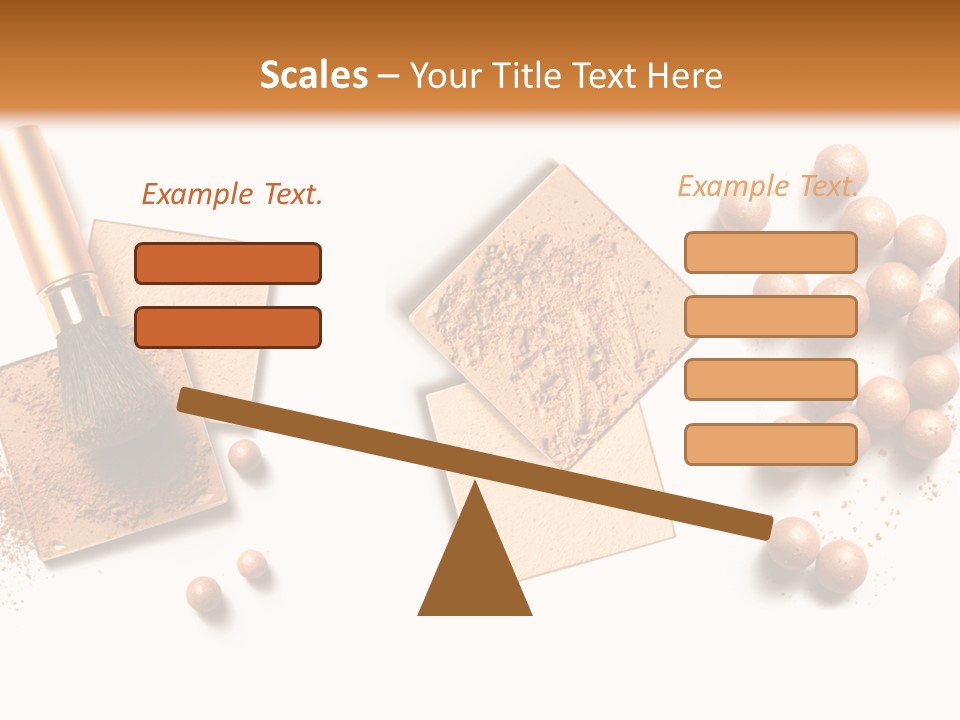 Cosmetic Brush Balls PowerPoint Template