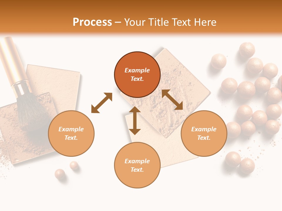 Cosmetic Brush Balls PowerPoint Template