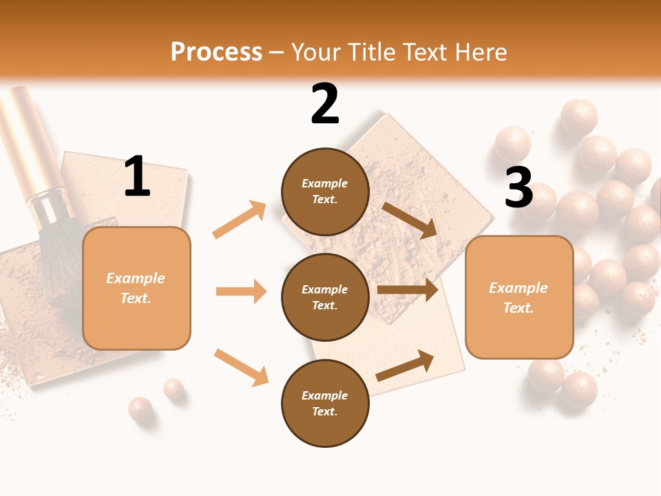 Cosmetic Brush Balls PowerPoint Template