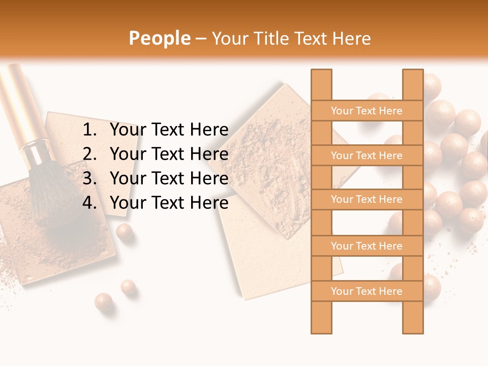 Cosmetic Brush Balls PowerPoint Template