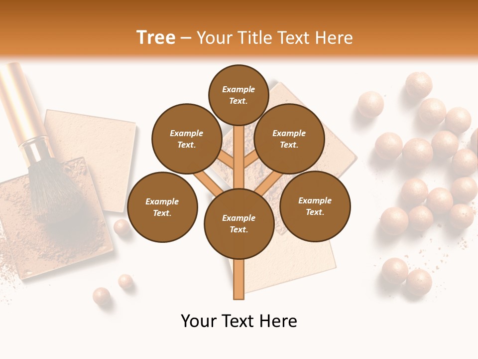 Cosmetic Brush Balls PowerPoint Template