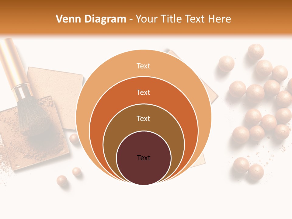 Cosmetic Brush Balls PowerPoint Template