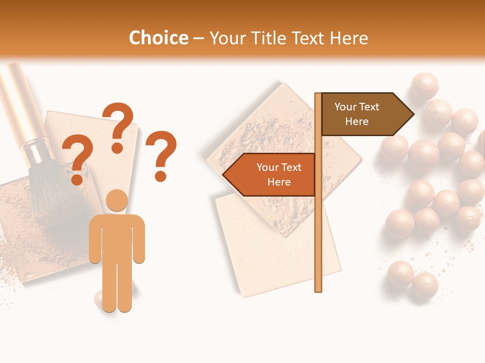 Cosmetic Brush Balls PowerPoint Template