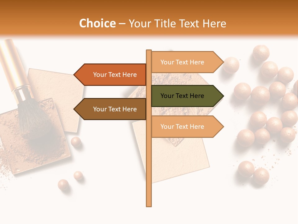 Cosmetic Brush Balls PowerPoint Template