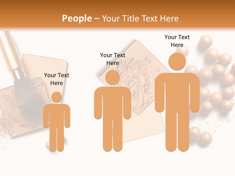 Cosmetic Brush Balls PowerPoint Template