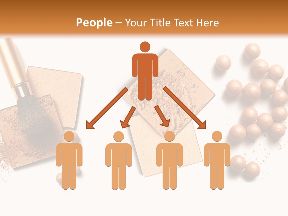 Cosmetic Brush Balls PowerPoint Template