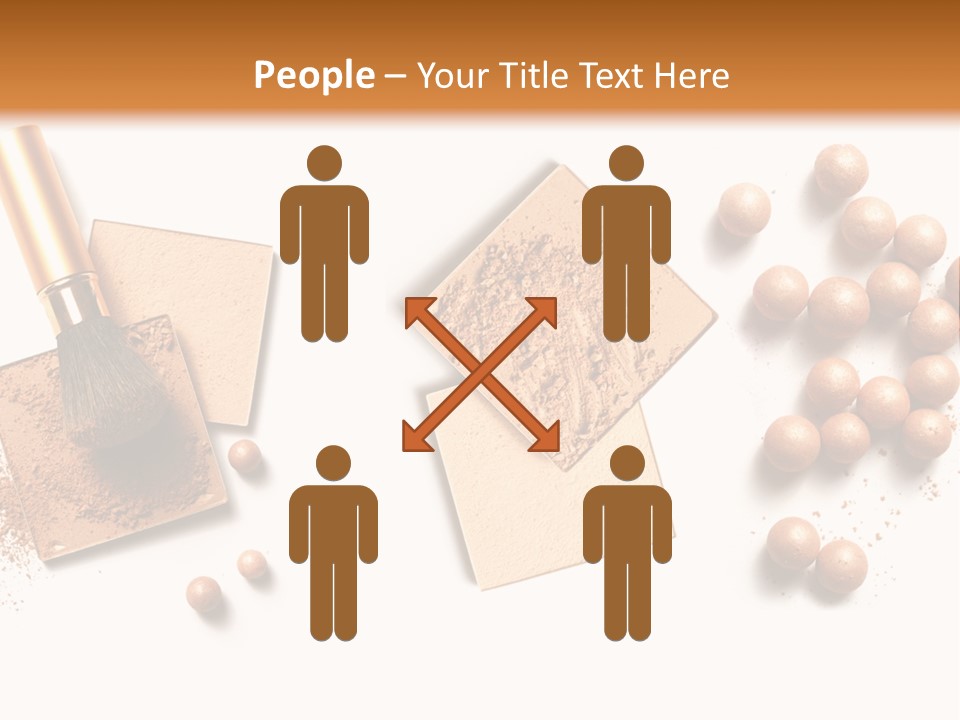 Cosmetic Brush Balls PowerPoint Template