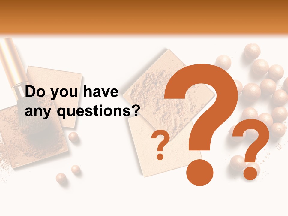 Cosmetic Brush Balls PowerPoint Template