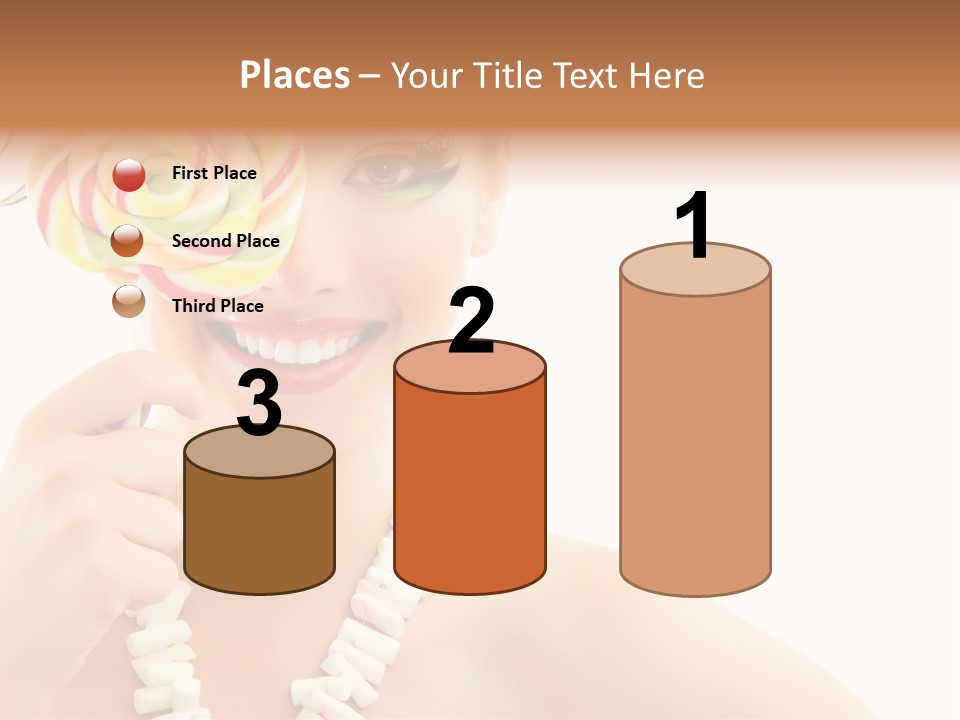 Preetty Young Happy PowerPoint Template