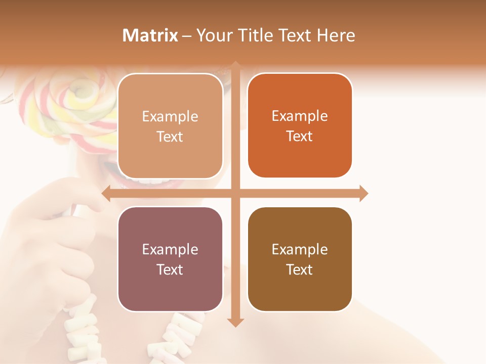 Preetty Young Happy PowerPoint Template